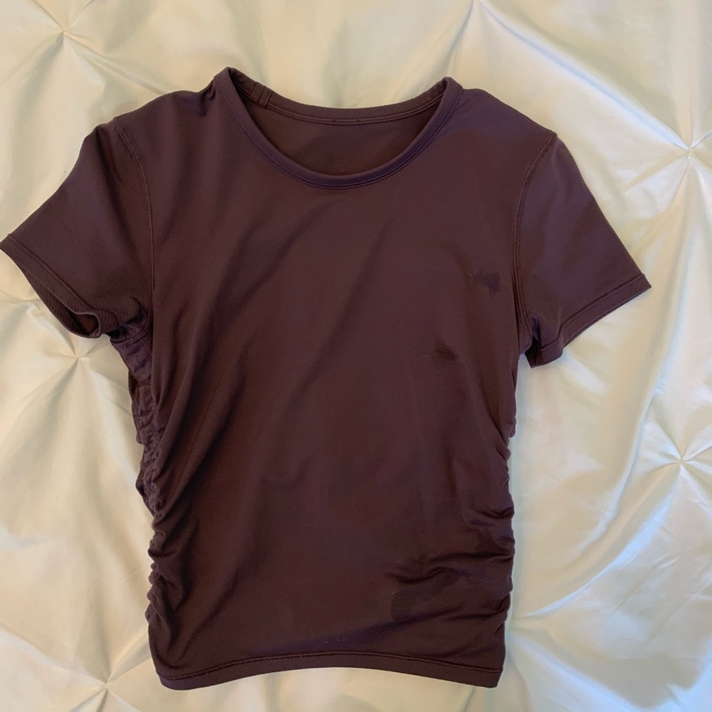 LULU LEMON 2 purple crop top